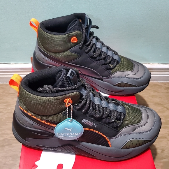 PUMA X-Ray 2 Square Mid Winter Unisex High Top Chunky Sole Sneakers sz 41 - Picture 8 of 12